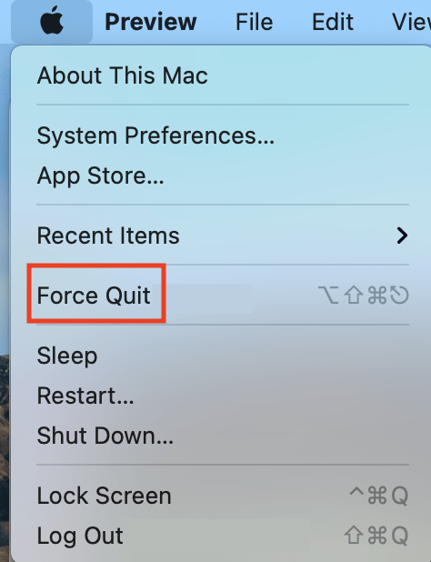 Sử dụng Force Quit để tắt các ứng dụng bị đơ (đóng băng)